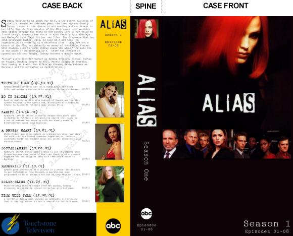Alias VHS tape case cover